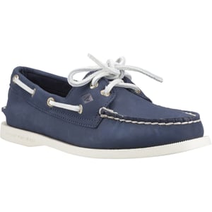 Sperry Authentic 2 Eye Dames Bootschoenen Van Leer In Marineblauw