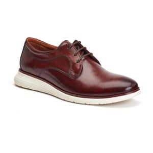 Base London Wing Leren Herenschoenen In Verbrand Bruin Derby Model