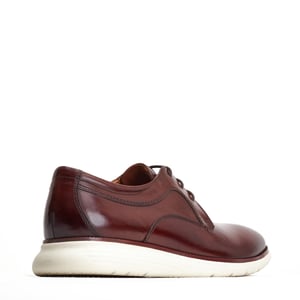 Base London Wing Leren Herenschoenen In Verbrand Bruin Derby Model