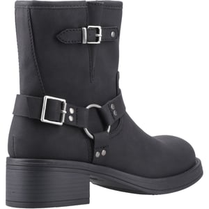 Rocket Dog Nino Faux Leather Dames Zwarte Hakken Enkellaarsjes