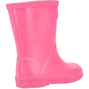Hunter Kids First Matte Rubberen Felroze Regenlaarzen