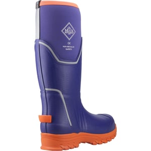 Muck Boots Grit S5 Rubberen Dames Regenlaarzen Blauw/oranje