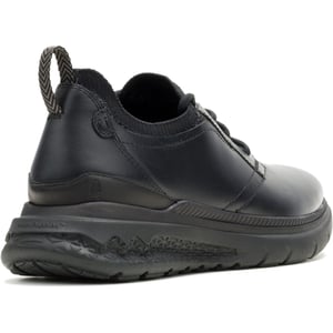 Hush Puppies Excel Leren Heren Zwarte/Zwarte Veterschoenen