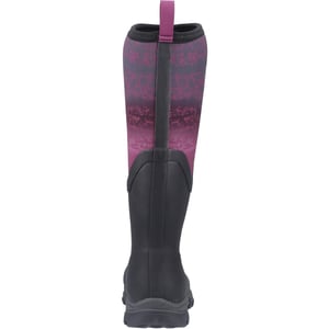Muck Boots Arctic Sport II Tall Rubberen Zwarte/magenta Winter Kniehoge Laarzen Voor Dames