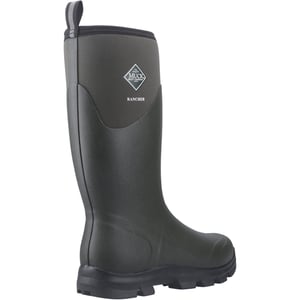 Muck Boots Rancher Rubber Heren Winterkniehoge Laarzen in Stoffige Olijf/Zwart