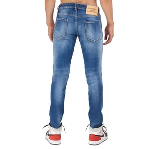 Dsquared2 Slim Cropped Jean Blauwe Denim Broek