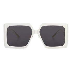 Dior Diorsolar Ivory Frame Donkergrijze Lens Zonnebril