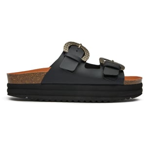 V.gan Vegan Pruimen Voetbed Reptiel Sandalen
