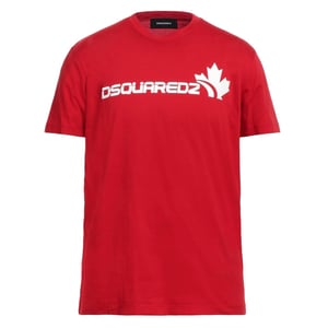Dsquared2 Wit Maple Leaf Logo Cool Fit Rood T-shirt