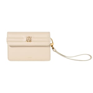 Amiri Calf "ma" Kleine Clutch Alabaster Tas