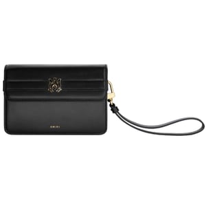 Amiri Calf "ma" Kleine Clutch Zwarte Tas
