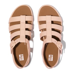 Fitflop Gracie Rubber-buckle Dames Visserssandalen Zandbeige