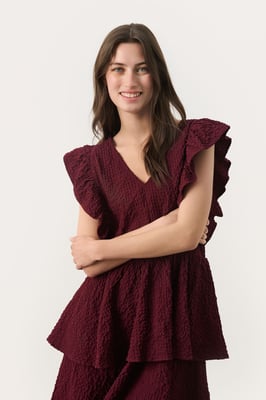 Jurk TulaPW Regular fit bordo