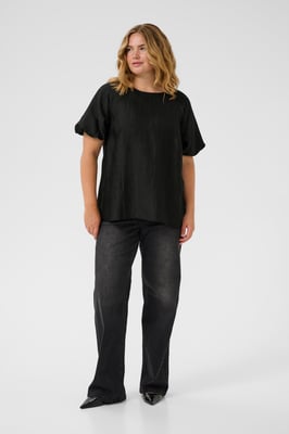 Blouse met korte mouwen KCgirla Regular fit black