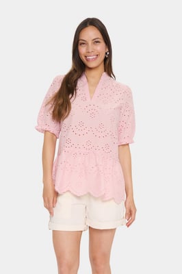 Blouse met korte mouwen GeleksaSZ Regular fit rose