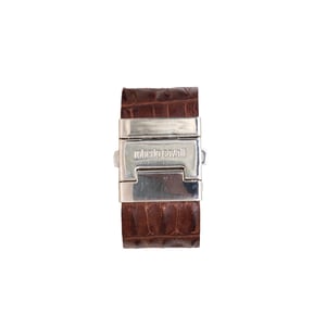 Roberto Cavalli Bruine Leren Horloge - '10s