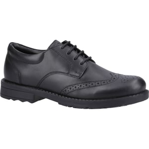 Hush Puppies Brian Senior Leren Herenschoenen In Het Zwart