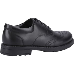 Hush Puppies Brian Senior Leren Herenschoenen In Het Zwart