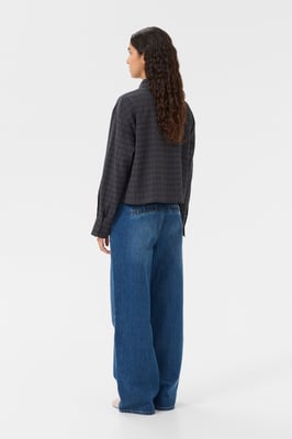 Overhemd met lang mouwen KBAyo Baggy fit navy