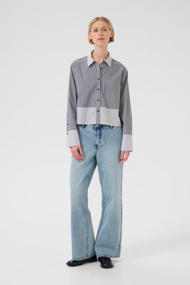 Overhemd met lang mouwen KBBeatrice Casual fit blue white