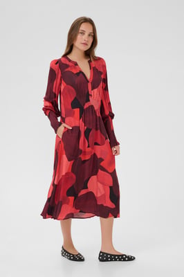 Jurk CUdana Relaxed fit red