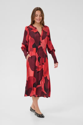 Jurk CUdana Relaxed fit red