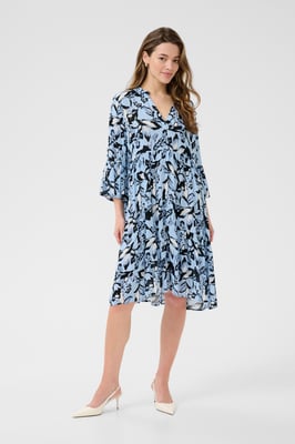 Jurk KAhera A-shape blue multi