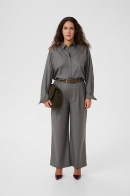 Overhemd met lang mouwen GZeffy Loose fit dark grey