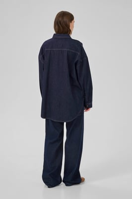 Shirt met lange mouwen MaloMW Box fit dark blue