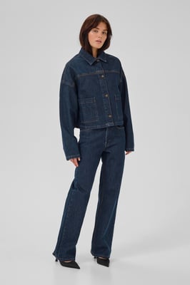 Denim jack MWMalle Box fit dark blue