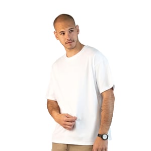 Herenoversized T-shirt met korte mouwen 3900