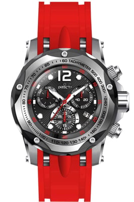 Invicta Speedway 33934 Heren Horloge - Quartz Uurwerk - Roestvrij Staal met zwarte Wijzerplaat - 51mm