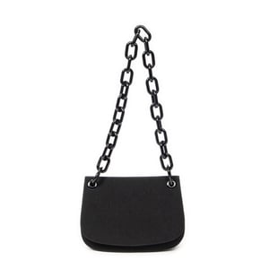 Lucite Chain Shoulder Flap  Schoudertas