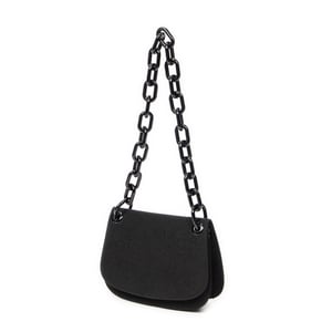 Lucite Chain Shoulder Flap  Schoudertas