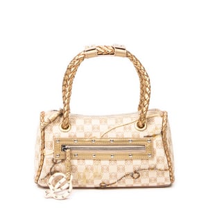 Braided Handle Zip Tote  Handtas
