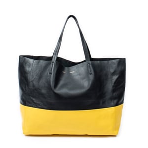 Bicolor Horizontal Cabas Tote  Schoudertas