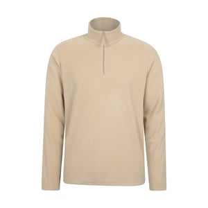 Mountain Warehouse Heren Camber II Camo Half Zip Fleece Top (Gebroken wit)