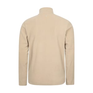 Mountain Warehouse Heren Camber II Camo Half Zip Fleece Top (Gebroken wit)