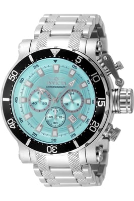 Invicta Coalition Forces 49091 Heren Horloge - Quartz Uurwerk - Roestvrij Staal met blauwe Wijzerplaat - 52mm