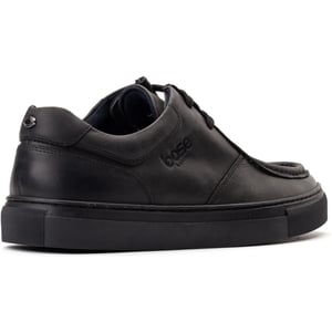 Base London Dalston Leren Heren Zwarte Mocassins Schoenen