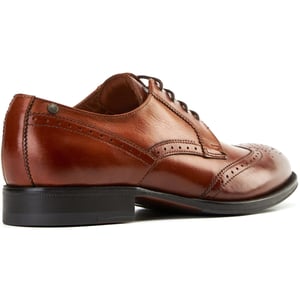 Base London Bell Leren Herenbrandschoenen In Verbrande Tan Kleur