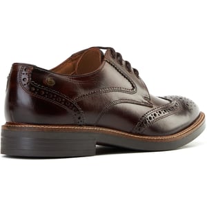 Base London York Leren Heren Bruine Brogues Schoenen