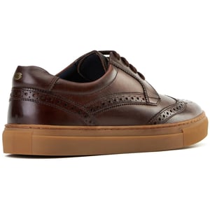 Base London Clapton Leren Heren Bruine Brogues Schoenen