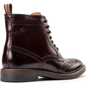 Base London Bristol Leren Heren Bruine Brogues Schoenen