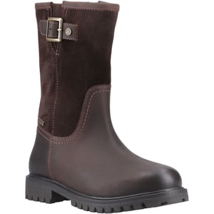 Hunter Canna Enkelboot Leer Dames Bruine Laarzen