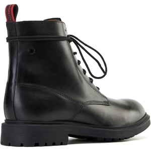 Base London Brunel Leren Heren Zwarte Enkelboots