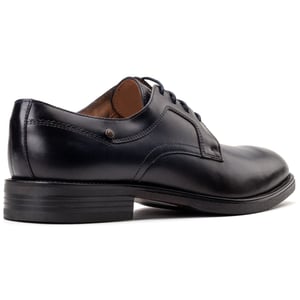 Base London Mouw Leren Heren Marineblauwe Veterschoenen