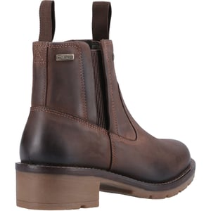 Hunter Skye Dealer Boot Leer Dames Bruine Bovenstukken
