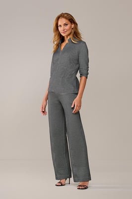 Leony Broek Zwart / Off White