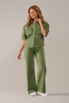 Lina Blouse Olijfgroen